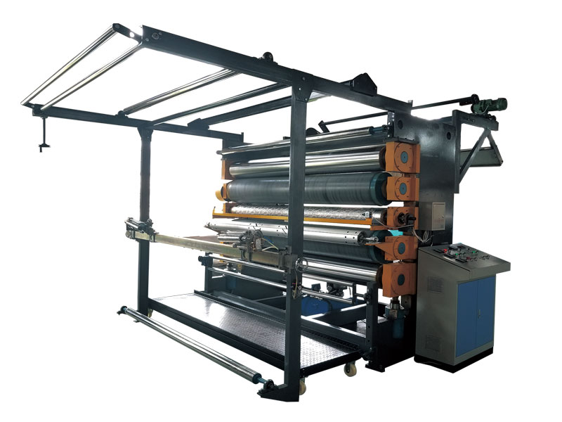 Roller embossing machine for flannel (five-roller reinforced)